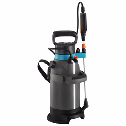 Gardena EasyPump, Pulvérisateur de jardin dorsal, 5 L, Noir, Bleu, Orange, 3 bar, 1,5 m