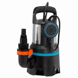 Gardena 16000, 450 W, 0,7 bar, 16000 l/h, IPX8, Noir, Acier inoxydable
