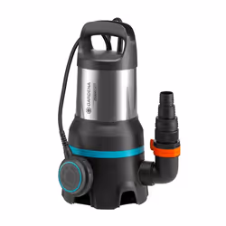 Gardena Dirty Water Pump 25000, 1100 W, Secteur, 1,1 bar, 25000 l/h, IPX8, Noir