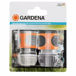 Gardena 18279-20, Connecteur de tuyau, Gris, Orange