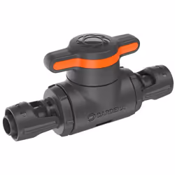 Gardena 13207-20, Vanne de fermeture, Système d'irrigation goutte-à-goutte, Plastique, Noir, Orange, 3 pièce(s)