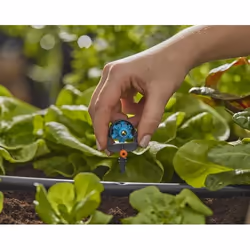 Gardena MDS 6-Pat.Spray Nozzle Noir Montage en fin de ligne