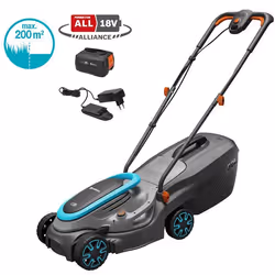 Gardena PowerMax 32/18V P4A, Tondeuse à gazon poussée, 200 m², 32 cm, 3,5 cm, 6,5 cm, 30 L