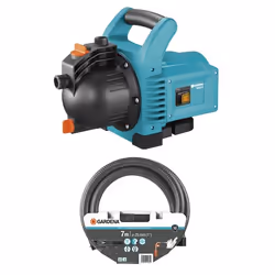 Gardena 1718-20, 600 W, Secteur, 3,6 bar, 3100 l/h, IPX4, Noir, Bleu