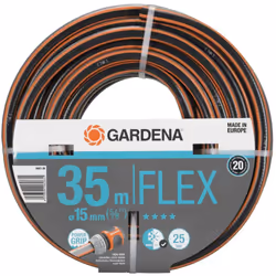 Présentation du Tuyau Flex GARDENA Le tuyau Flex GARDENA de diamètre 15 mm est conçu pour répondre aux besoins d'arrosage des ...