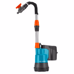 Gardena 1749-66, Batterie, 2 bar, 2000 l/h, Couleur aqua, Noir, Métallique, Orange