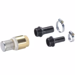 Gardena Filtre d’aspiration avec clapet anti-retour, Noir, Or, Argent