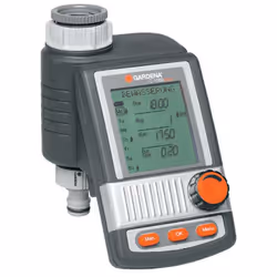 Gardena Water Computer C 1060 plus, Noir, Gris, Orange