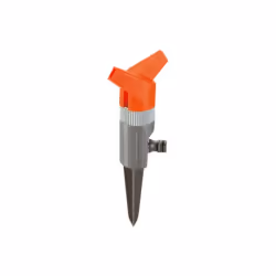 Gardena Arroseur rotatif Foxtrot Classic, Système d'aspersion d'eau rotatif, 130 m², Noir, Gris, Orange