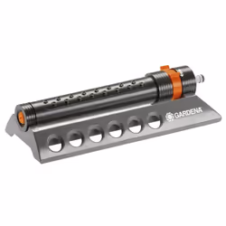 Gardena Arroseur oscillant Aquazoom 250/1 Comfort, 250 m², Noir, Orange