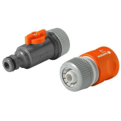 Gardena 1989-20 raccord des tuyaux d'eau Orange, Gris 2 pièce(s)
