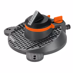 Gardena Arroseur rotatif et sectoriel Tango Comfort, Système d'aspersion d'eau circulaire, 310 m², Noir, Orange