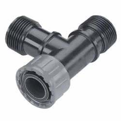 Gardena Té pour clarinette, Té de compression, Mâle/Femelle, Noir, Gris