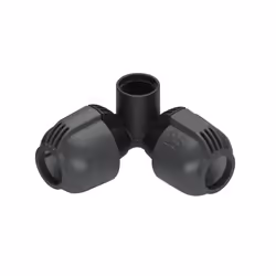 Gardena Raccord d'angle 25 mm x 20/27 femelle, Noir