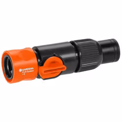 Gardena 2819-20, Connecteur de tuyau, 3/4", Femelle/Femelle, Noir, Orange