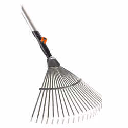Gardena 3022-20, Râteau de jardin, Noir, Acier inoxydable, Acier, Bois, 50 cm, 130 cm