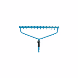 Gardena Râteau-étrier Combisystem, Râteau de jardin, Turquoise, Acier, 1 pièce(s), 360 mm