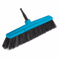 Gardena Balai de cantonnier Combisystem, Intérieure, Noir, Bleu, Plastique, Polypropylène (PP), 450 mm, 1 pièce(s)