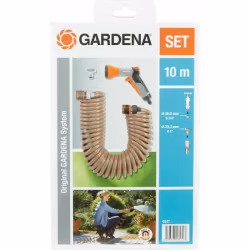 Gardena Set flexible d'arrosage 10 m complet, 10 m, Gris, Tuyau seulement