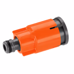 Gardena Valve aquastop pour prise d'eau, Connecteur de tuyau, Plastique, Noir, Orange