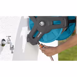 Gardena 8009-20 enrouleur de tuyau d'arrosoir de jardin Enrouleur mural Manuel Noir, Vert - Vue supplémentaire 2