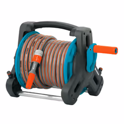 Gardena Kit pour dévidoir portable 10 Classic, Enrouleur posé au sol, Multicolore, 10 m, 1,3 cm