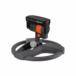 Gardena Arroseur oscillant ZoomMaxx, Système d'aspersion d'eau oscillant, 216 m², Noir, Orange