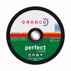 Ce disque à tronçonner est conçu pour tous matériaux de construction telle que le béton, pierres, tuiles, grès argilo-calcair ...