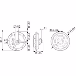 Klaxon HELLA 3AG 003 399-801 - Vue supplémentaire 8