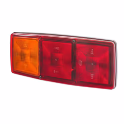 Feu arrière; HELLA; gauche P21W, R10W noir 12, 24 sans ampoules avec joint d'étanchéite, avec porte-lampe; pour IVECO, MAGIRU ...