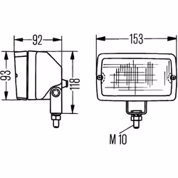 Lampe de travail HELLA 1GA 005 060-001 - Vue supplémentaire 4