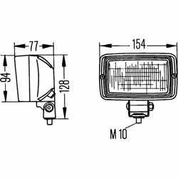 Lampe de travail HELLA 1GA 006 876-001