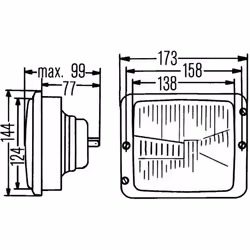 Projecteur principal HELLA 1AA 004 109-001 - Vue supplémentaire 5