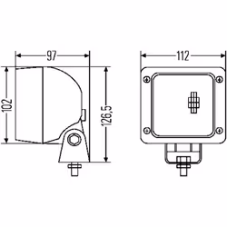 Lampe de travail HELLA 1GA 007 506-001 - Vue supplémentaire 4