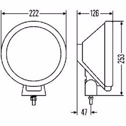 Projecteur longue portée HELLA 1F8 006 800-191
