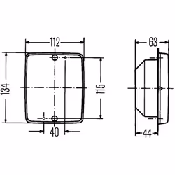 Feu clignotant HELLA 2BA 003 236-541