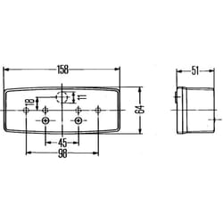 Feu clignotant HELLA 2BE 003 184-051 gauche
