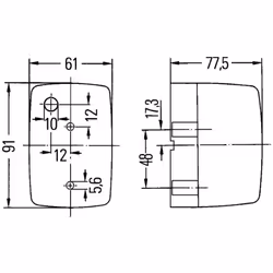 Feu clignotant HELLA 2BM 002 652-051