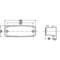 Feu clignotant HELLA 2BM 002 847-011 gauche