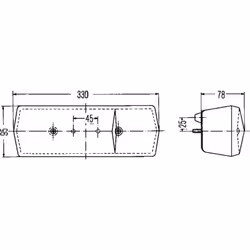 Feu arrière HELLA 2SD 001 688-171 gauche