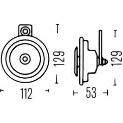 Klaxon HELLA 3BA002 768-082 - Vue supplémentaire 2