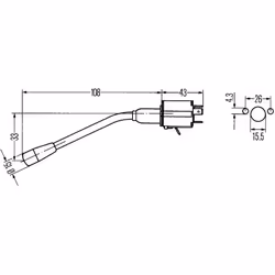 Commodo, colonne de direction HELLA 6BA 001 539-001