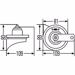 Klaxon HELLA 3FG007 424-001