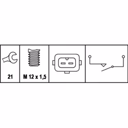 Contacteur, feux de recul HELLA 6ZF 007 673-001