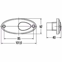 Feu de position HELLA 2PS 964 295-001