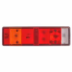 HELLA 2VP 008 204-041 Feu arrière gauche, droit P21W, R5W noir 12, 24 sans ampoules avec porte-lampe MAN: F 2000, SCANIA: 3 - series - Vue supplémentaire 5