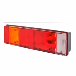Feu arrière; HELLA; gauche P21W, R5W noir 12, 24 sans ampoules avec porte-lampe; pour MAN, SCANIA; E43178, E44060, E49808, E4 ...