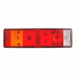 HELLA 2VD 008 204-071 Feu arrière gauche P21W, R5W noir 12, 24 sans ampoules avec porte-lampe MAN: F 2000, SCANIA: 3 - series - Vue supplémentaire 5