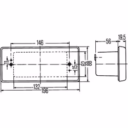 Feu clignotant HELLA 2BA 003 734-001