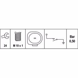 Pressostat d'huile HELLA 6ZL 008 280-001